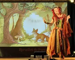 Extrait de la scénographie du spectacle Louise et les Merveilles de France 